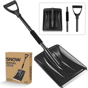 31.5 in. Combination Aluminum Alloy Handle PP Plastic Snow Shovel/Pusher