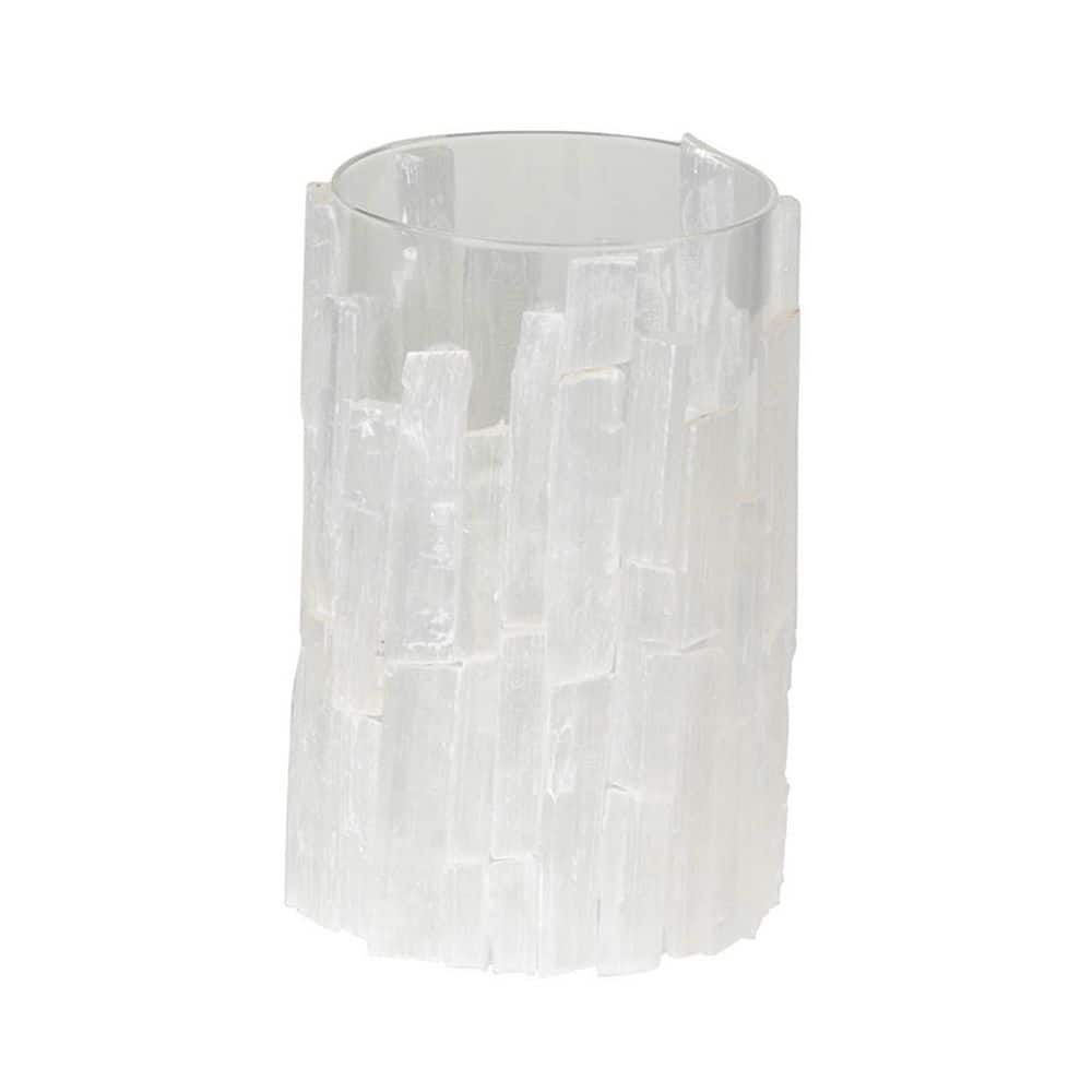 Elegant Crystal-Look Glass Hanging Lantern, 8" H x 5" W