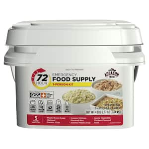 72-Hour 1-Person Emergency Food Supply Evacuation Pail 5 Varieties 25-Year Shelf Life