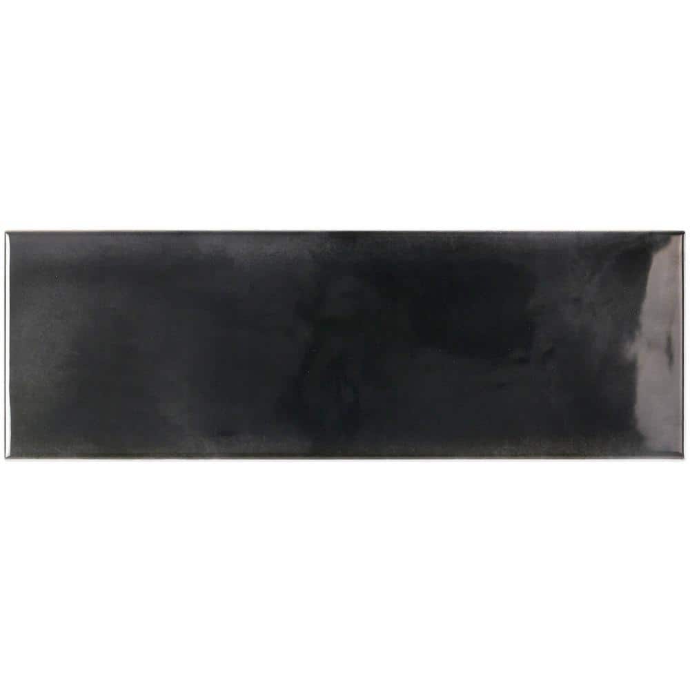 Piston Camp Black 4 in. x 12 in. Glazed Ceramic Subway Wall Tile Sample price history on PriceWatchPro