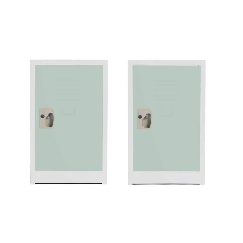 24 in. H Single Tier Steel Key Lock 2-Shelf Storage Lock 2-Shelfer Free Sta