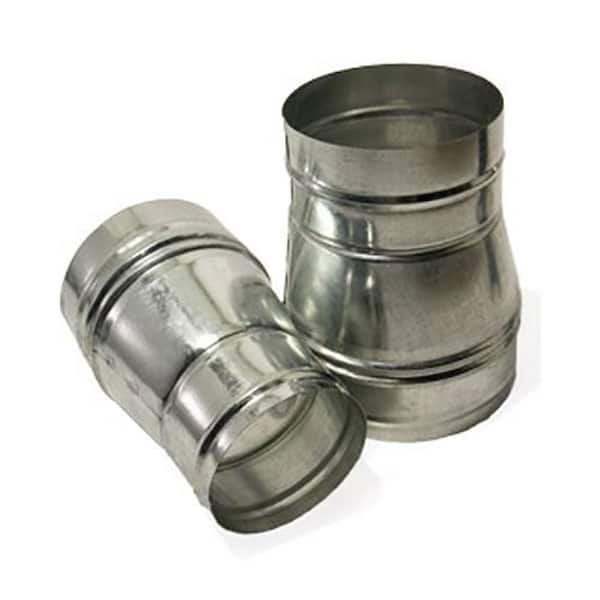 Hydrofarm 8 in. to 6 in. Galvanized Duct Air Ventilation Reducers