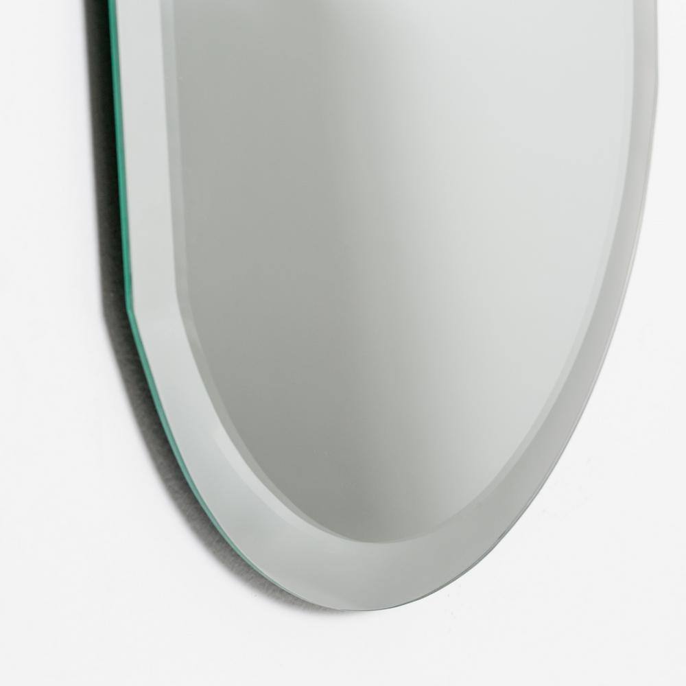 Khloe Frameless Rectangular Vanity Mirror with Beveled Edges