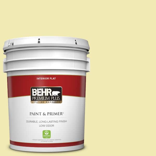 BEHR PREMIUM PLUS 5 gal. #P340-2 Invigorating Flat Low Odor Interior Paint & Primer