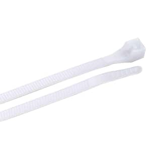 Power Gear 4 in. Plastic Cable Ties Clear 100 Pack