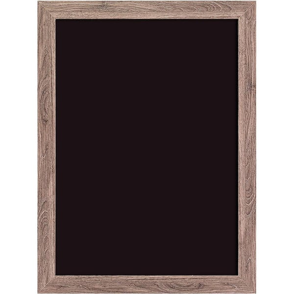 24 in. x 18 in. Rustic Wood Frame U-Brands Magnetic Chalkboard