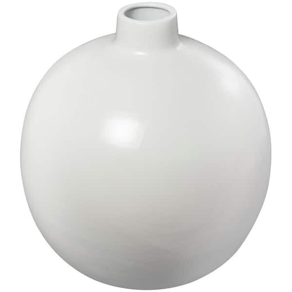 Litton Lane 17 in. White Ceramic Decorative Vase