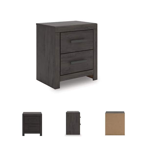 Signature DESIGN BY ASHLEY Prendonea Gray 2 Drawer 22 in. W