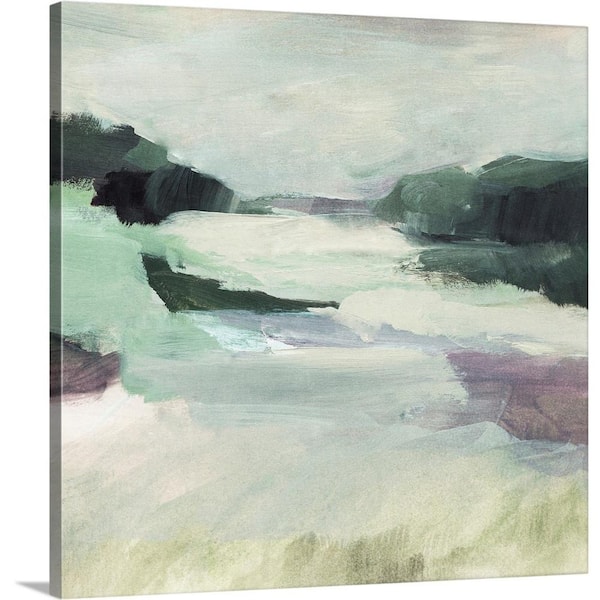 GreatBigCanvas "Pastoral Haze II" by Annie Warren 1-Piece Museum Grade Giclee Unframed Abstract Art Print 24 in. x 24 in.