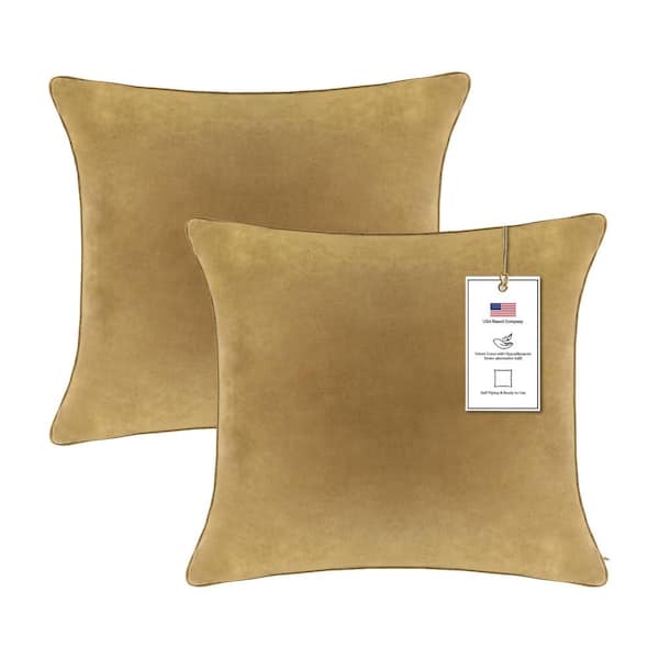 A1 Home Collections A1HC Hypoallergenic Down Alternative Filled 20 in. x 20 in. Throw Pillow Insert (Set of 2)