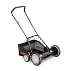 Remington 18 in. Manual Walk Behind Reel Lawn Mower with Attachable Bagger  and 9 Position Cutting Heights RM3100 - The Home Depot