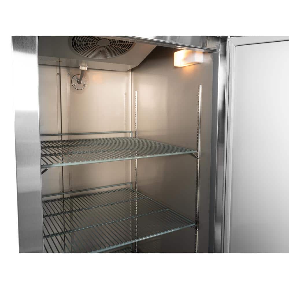 23 cu. ft. Stainless Steel Single Door Reach-In Freezer