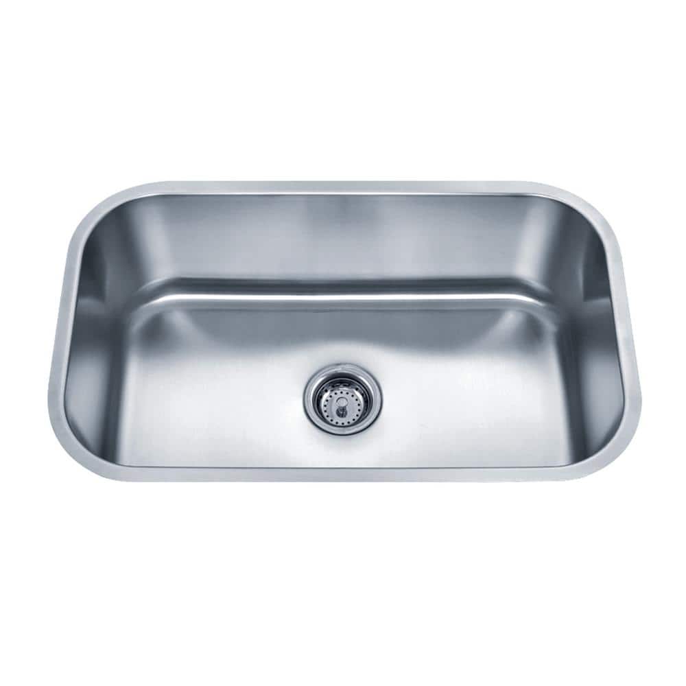 30-Inch Matte Stainless Steel Undermount Single Bowl Kitchen Sink