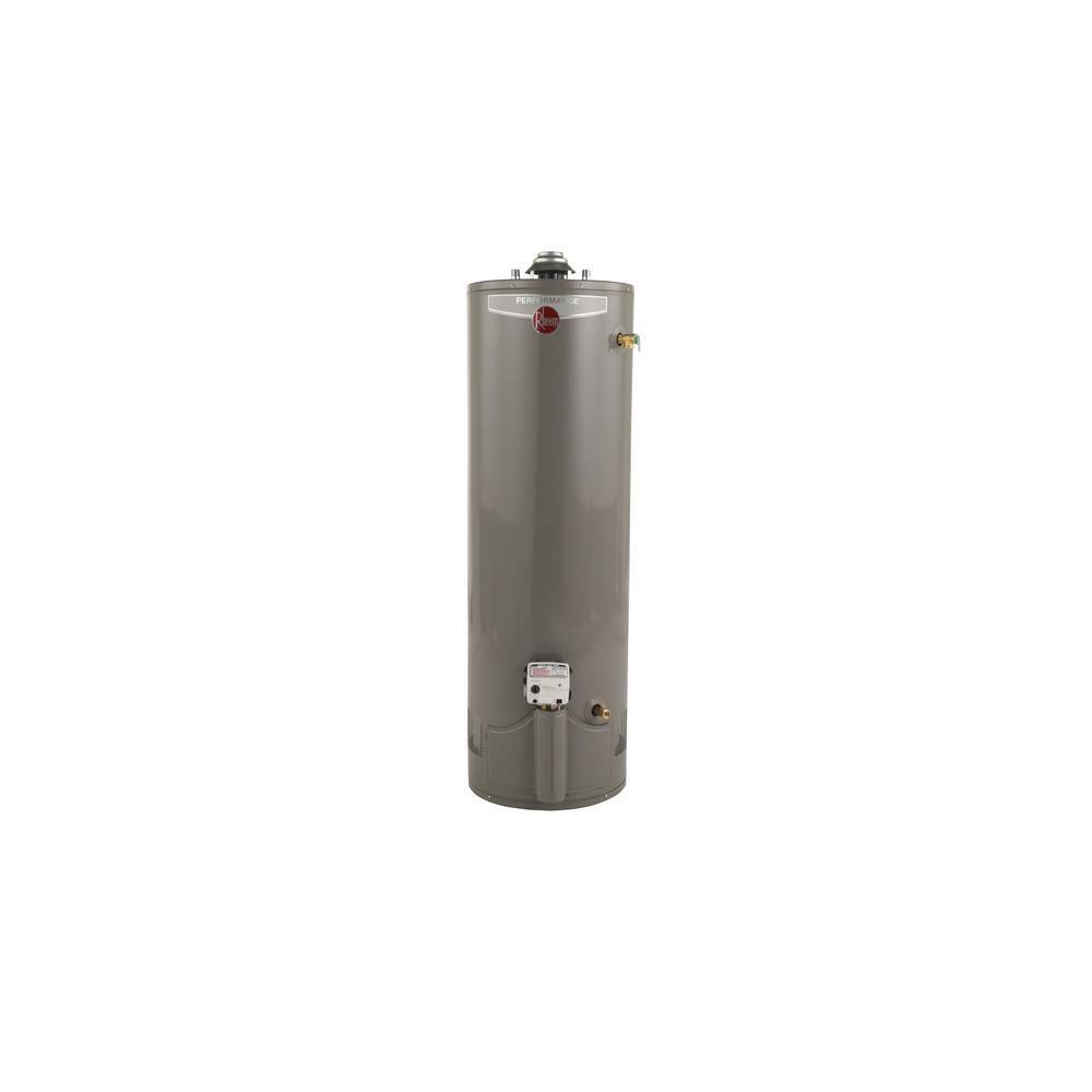 Rheem Performance 40 Gal. Tall 6-Year 38,000 BTU Ultra Low NOx (ULN) Natural Gas Tank Water Heater -  677743