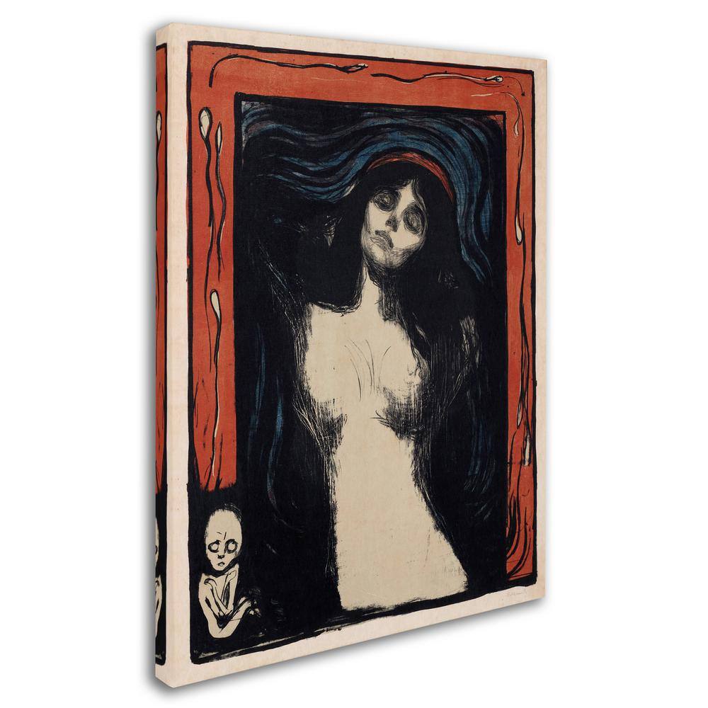 Trademark Fine Art - Edvard Munch 'Madonna 2' Canvas Art - 18x24