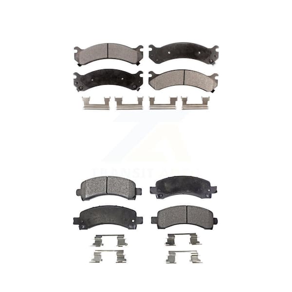 TEC Front Rear Ceramic Brake Pads Kit For Chevrolet Express 3500 2500 GMC Savana 4500 KTC-100390