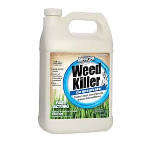 2.5 Gal. Organic Weed and Grass Killer Concentrate, Biodegradable, Natural Non-Toxic Citrus Based, Kills On Contact