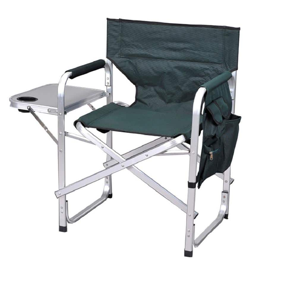 Ming s Mark Stylish Camping Green Full Back Folding Director s Chair SL1204 GREEN The Home Depot