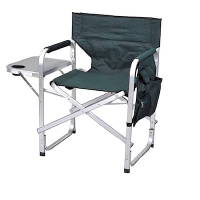 Stylish Camping Green Full Back Folding Director's Chair