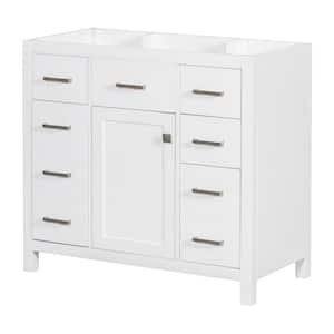 36 in. W x 18 in. D x 33 in. H Freestanding Bath Vanity Cabinet Without Top in White