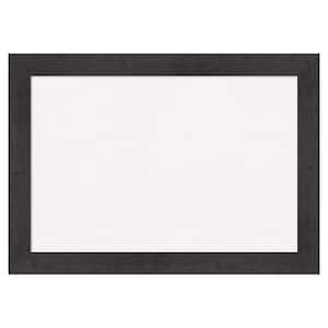 Rustic Plank Espresso White Corkboard 41 in. x 29 in. Bulletin Board Memo Board