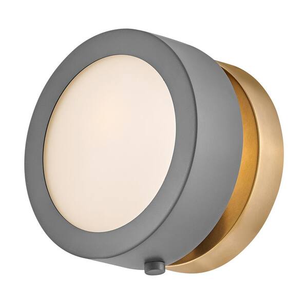 HINKLEY - Mercer 1-Light Dark Matte Grey Sconce