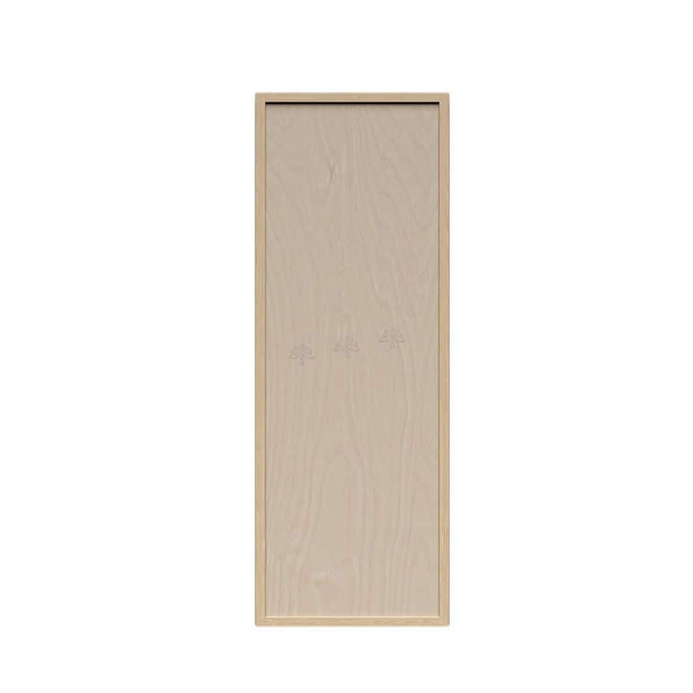 Slim Shaker Assembled 15 in. W x 42 in. H x 12 in. D Wall Kitchen Cabinet in Natural Wood price history on PriceWatchPro