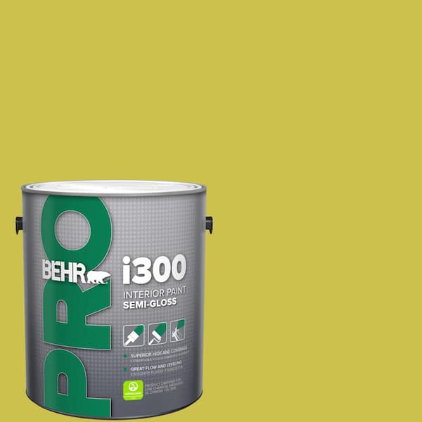 BEHR PRO 1 Gal. #P340-5A Cilantro Lime Semi-Gloss Interior Paint