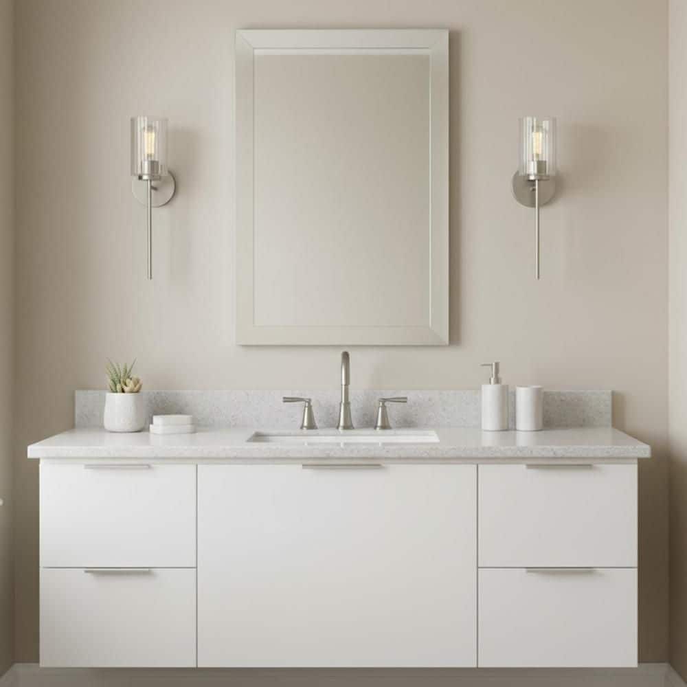 Leta 5.25 in. 1-Light Brushed Nickel Vanity Light price history on PriceWatchPro
