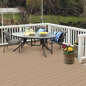 5 gal. #BXC-07 Palomino Tan Solid Color Waterproofing Exterior Wood Stain and Sealer