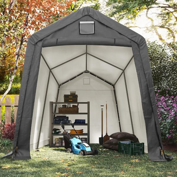 COVERONICS 7 ft. x 12 ft. Outdoor Storage Shed-Heavy Duty Storage