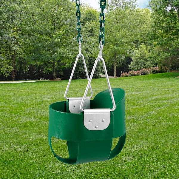 NEW Full bucket Seat Swing Toddler Bucket Swing playground Park Home Garden Kids 