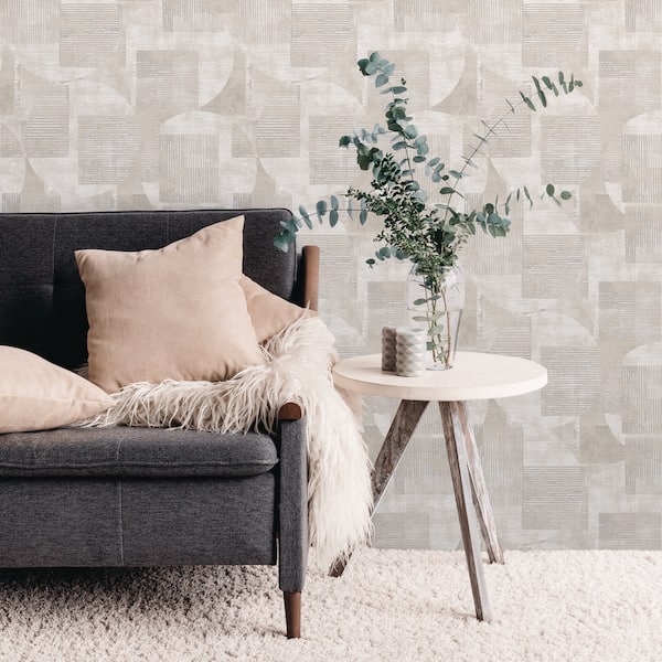 Geo Canvas White Wallpaper