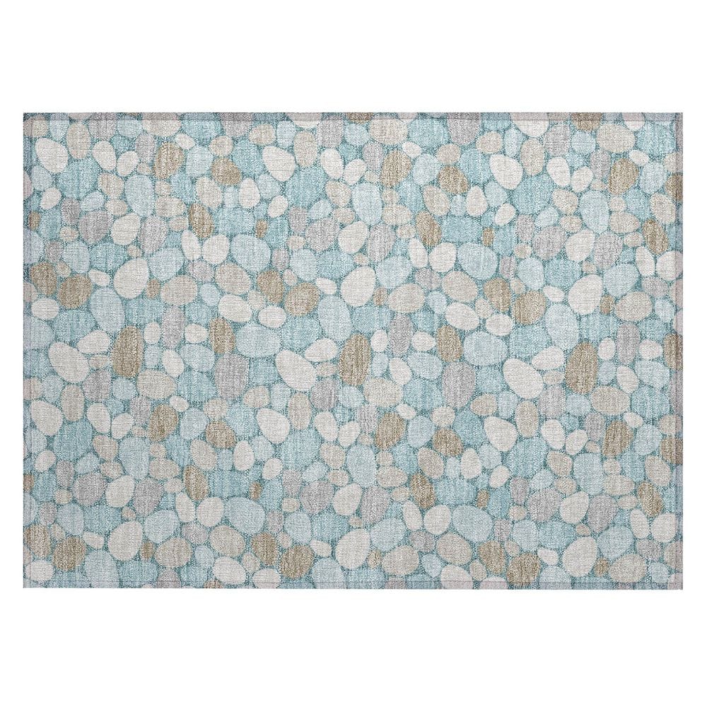 Chantille Machine Washable Indoor/Outdoor Abstract ACN2817 Teal 2 ft. x 3 ft. Accent Rug price history on PriceWatchPro