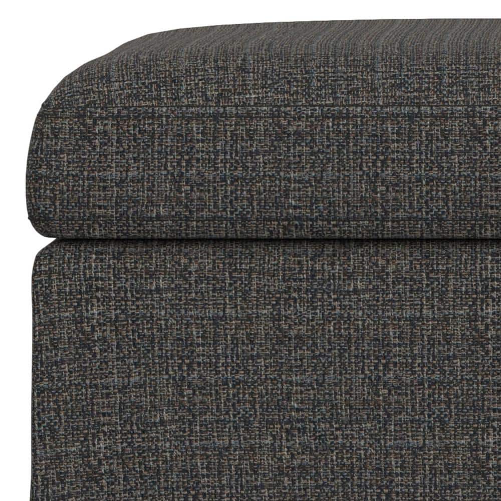 Owen Mid Century Ebony Square Storage Ottoman