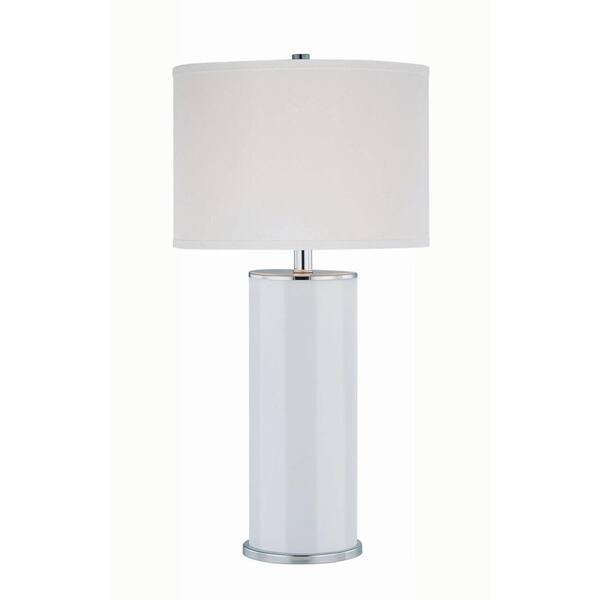 Illumine 27.75 in. Chrome Table Lamp