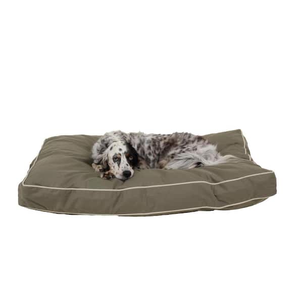 Unbranded Medium Classic Twill Rectangle Jamison Bed - Sage