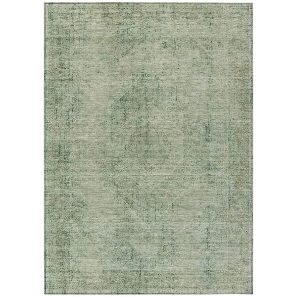 Chantille Machine Washable Indoor/Outdoor Abstract ACN2726 Aloe 10 ft. x 14 ft. Area Rug