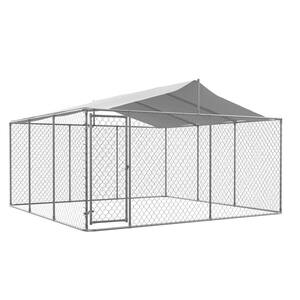 14.8 ft. x 14.8 ft. x 7.6 ft. Outdoor Large Dog Kennel Heavy-Duty Pet Playpen Poultry Cage Dog Exercise Pen
