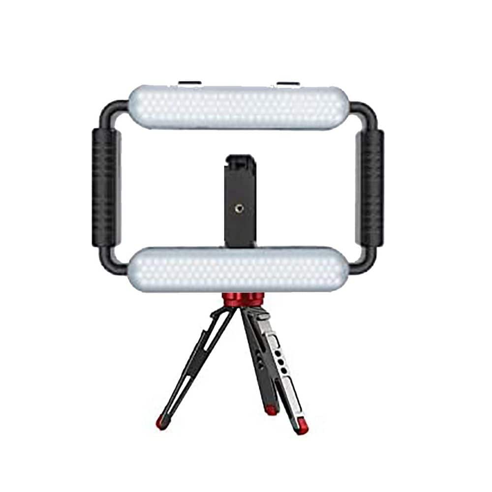 Mobile phone light - Rechargeable LED light for selfie - 2 light modes vlogging lights with video conference lighting with 180° clip base for computer