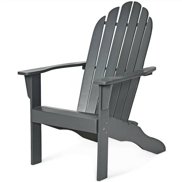Gray Wood Adirondack Chair