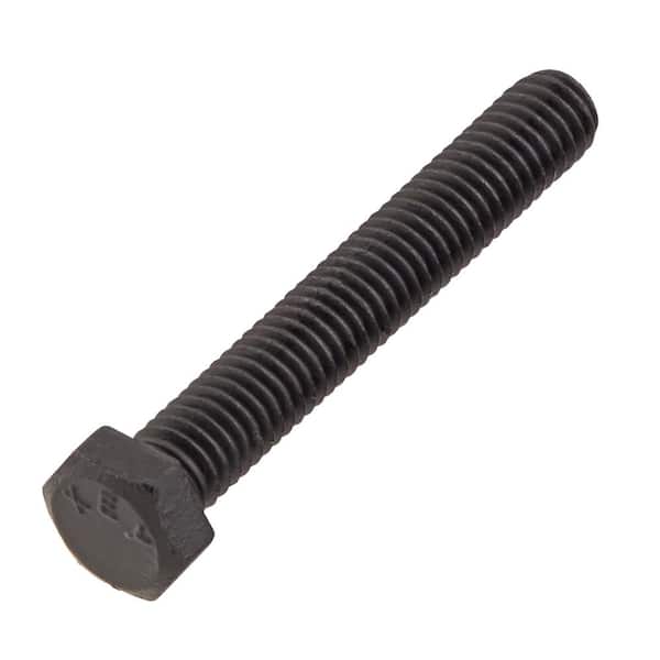 3/8 in. -16 x 2-1/2 in. Black Hex Bolt (15-Pack)