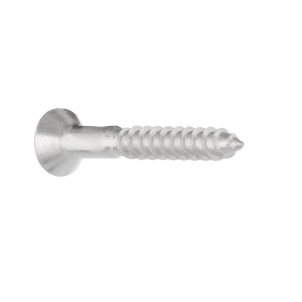 The Hillman Group 1939 10 X 1-1/2 in Zinc Flat Head Slotted Wood Screw 30-Pack 