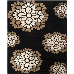Martha Stewart Silhouette 10 ft. x 14 ft. Floral Solid Color Area Rug