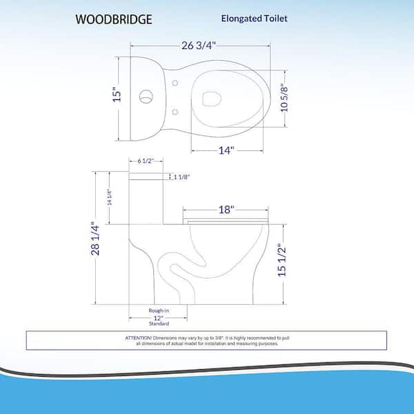 Classic 1-Piece 1.0/1.6 GPF High Efficiency Dual Flush Elongated All-in-One Toilet with Soft Closed Seat in White
