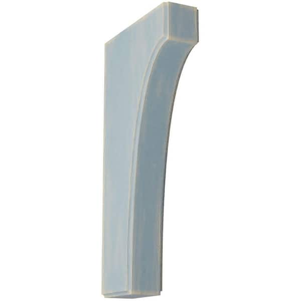Ekena Millwork 1-3/4 in. x 12 in. x 6 in. Driftwood Blue Clarksville Wood Vintage Decor Bracket