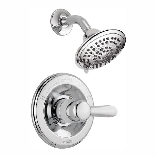 Delta Lahara 1-Handle 1-Spray Shower Faucet Trim Kit in Chrome (Valve Not Included)