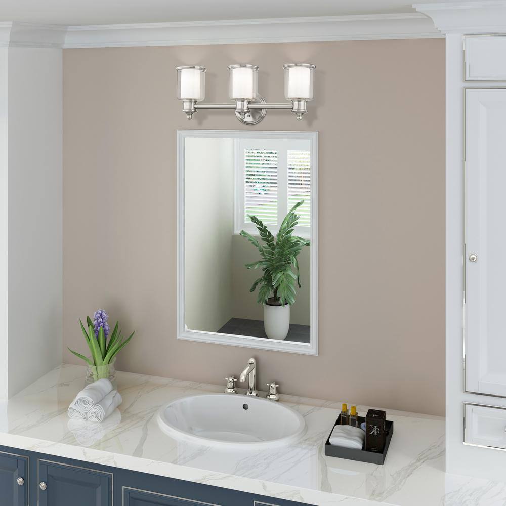 Middlebush Brushed Nickel 3-Light Vanity Fixture