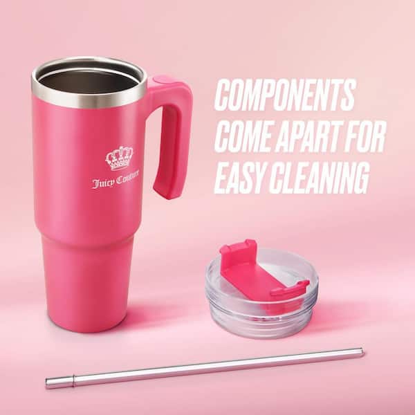 JUICY COUTURE Juicy Travel Style 31.5 oz. Hot Pink Stainless Steel