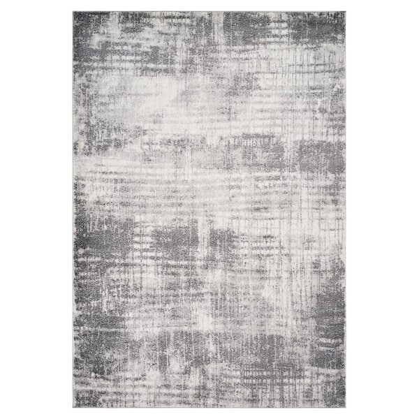 Amer Rugs Clifton 6 x 9 Cream Abstract Pattern Area Rug for High Traffic Living Room Dining Room Bedroom